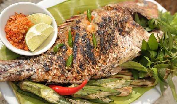 Cá Tà Ma nướng ở Kỳ Co Eo Gió